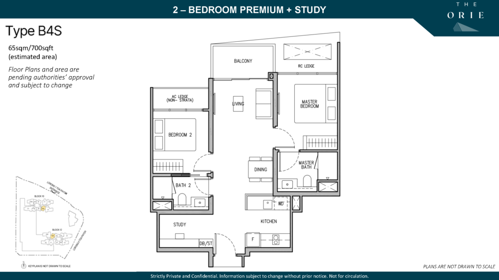 the orie 2 bedroom premium + study