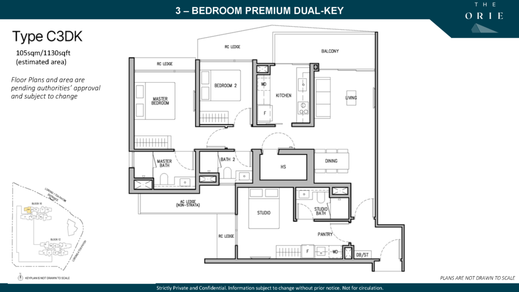 the orie 3 bedroom premium dual key